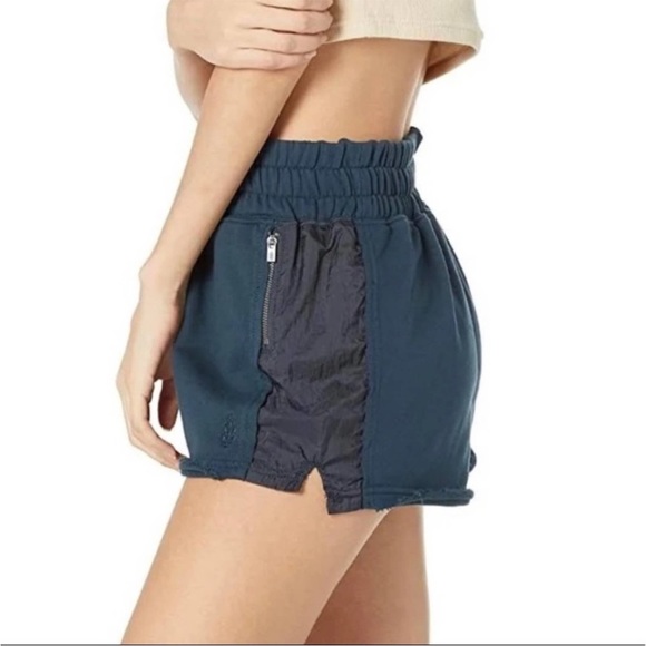 NWT Free People Movement' Half Way There Shorts, S, New Navy - Picture 2 of 8
